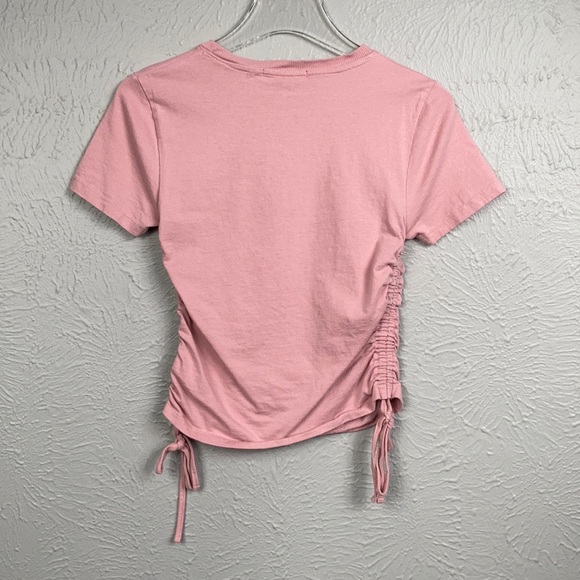 Derek Heart Pink Short Sleeve Shirt Size Medium - Picture 7 of 7